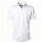 Solid Color Amazon Stretchy Plus-Size Men's Long-Sleeve Shirt, Men's Fashion Shirt, Slim Fit Outerwear