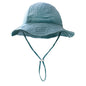 Ins Baby Pure Cotton Basin Hat European and American Anti-Sun Breathable Baby Fisherman Hat Pure Color Kidsren's Sun Hat Breathable Sun Protection