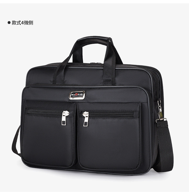 Manufacturer Wholesale Men's Large-Capacity Briefcase Business Trip Laptop Bag Portable Travel Bag Wear-Resistant Business Bag