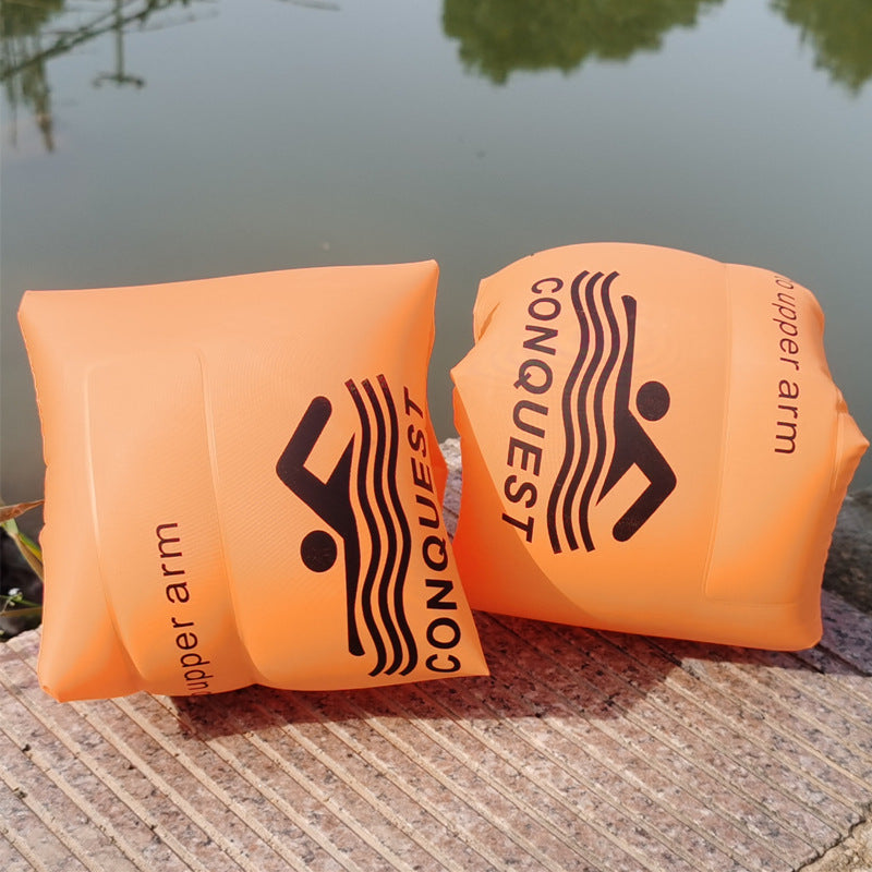 Adult inflatable arm children large water sleeve double airbag set arm children universal learning swimming aids