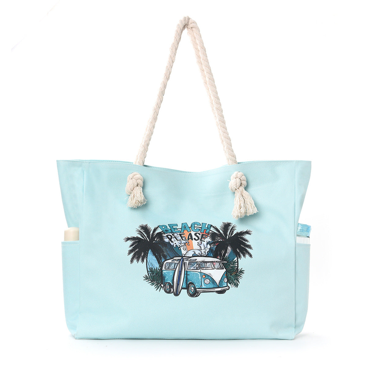 Feihong Cross-Border Large-Capacity Beach Bag Women's Bag Armpit Shoulder Bag Simple and Versatile Casual Storage Canvas Bag