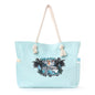 Feihong Cross-Border Large-Capacity Beach Bag Women's Bag Armpit Shoulder Bag Simple and Versatile Casual Storage Canvas Bag