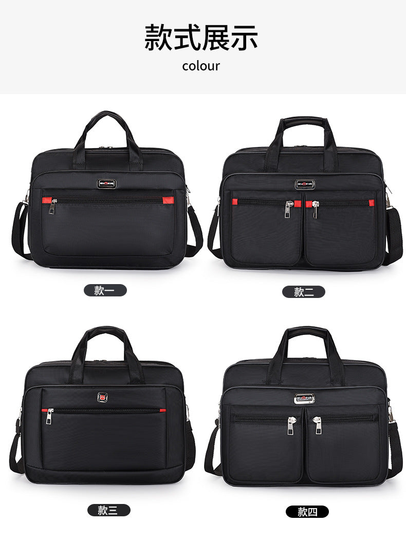 Manufacturer Wholesale Men's Large-Capacity Briefcase Business Trip Laptop Bag Portable Travel Bag Wear-Resistant Business Bag