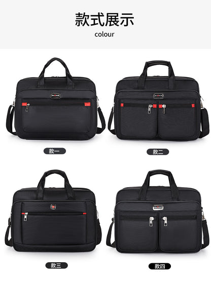 Manufacturer Wholesale Men's Large-Capacity Briefcase Business Trip Laptop Bag Portable Travel Bag Wear-Resistant Business Bag