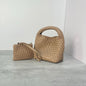 PU handmade woven bag summer high-end niche design women's bag handbag shoulder bag vegetable basket Ins bag