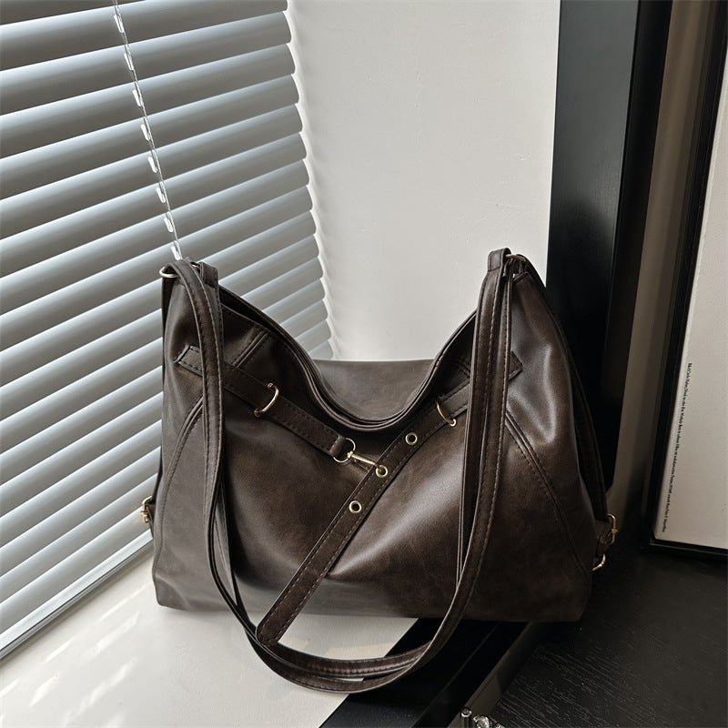Maillard Vintage Backpack Women's Autumn and Winter 2024 New Fashionable Tote Bag Casual Large Capacity Backpack