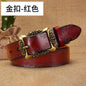 Cross-border European and American Women's Retro Belt Embossed Pattern Pin Buckle Belt Women's Ins Style All-match Simple Casual Pants Belt