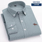 New 100% Cotton Men's Shirt Oxford Casual Shirt Men's Long-Sleeved Embroidered Spot Distribution Drop Shipping