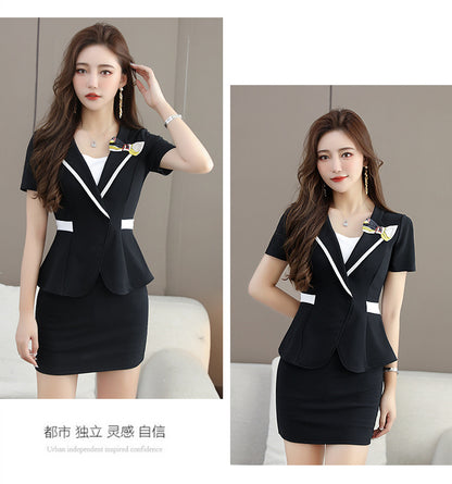 New Foot Therapy KTV Technician Work Clothes Skirt Slim-fit Slimming Two-piece Massage Elegant Health Suit