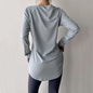 Spring and Summer Long Hip Covering Slimming Style Beautiful Back Breathable Yoga Suit Long Sleeve Running Fitness Sportswear T-shirt for Women