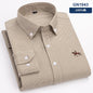 New 100% Cotton Men's Shirt Oxford Casual Shirt Men's Long-Sleeved Embroidered Spot Distribution Drop Shipping