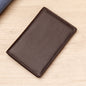 Men's Genuine Leather Card Holder Customized Litchi Pattern Top Layer Cowhide Credit Card Holder Anti-Magnetic RFID Customized 8106