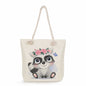 Spot wholesale cartoon cute animal shoulder bag simple large capacity handbag lazy style literary tote bag