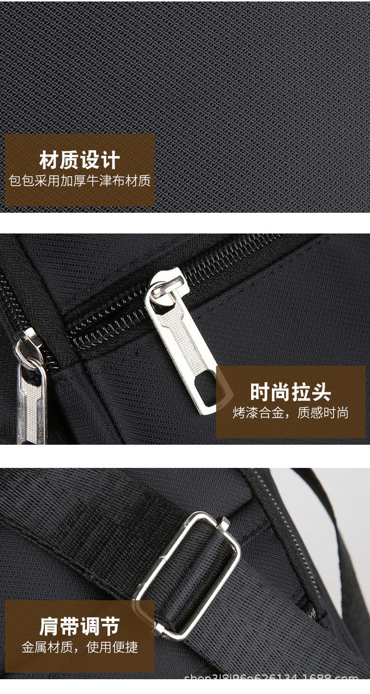 Waterproof Men Crossbody Bags Male Nylon Shoulder Bags Boy Messenger Bag Man Handbags For Travel Casual Large Satchel Grey Bags
