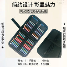 Art Sketch Pen Bag 36/48/72/120 Holes Foldable Zipper Style Pen Roll Colored Pencil Storage Bag Manufacturer Supply