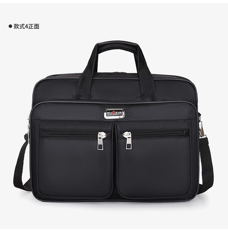 Manufacturer Wholesale Men's Large-Capacity Briefcase Business Trip Laptop Bag Portable Travel Bag Wear-Resistant Business Bag
