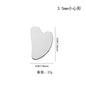 Factory direct stainless steel large heart-shaped scraping plate hand face scraping metal massage beauty tools wholesale