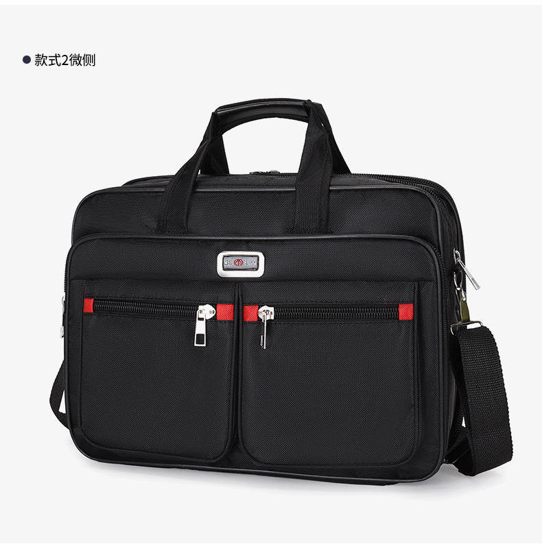 Manufacturer Wholesale Men's Large-Capacity Briefcase Business Trip Laptop Bag Portable Travel Bag Wear-Resistant Business Bag