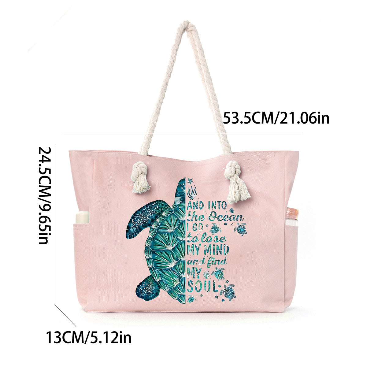 Feihong Cross-Border Large-Capacity Beach Bag Women's Bag Armpit Shoulder Bag Simple and Versatile Casual Storage Canvas Bag