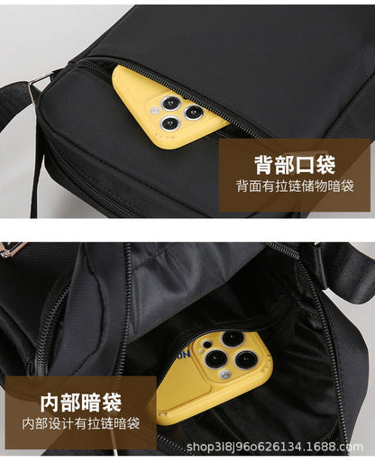 Waterproof Men Crossbody Bags Male Nylon Shoulder Bags Boy Messenger Bag Man Handbags For Travel Casual Large Satchel Grey Bags