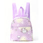 Foreign Trade Cross-border Hot-selling Backpack Women's Rainbow Multicolor PU Quilted Mini Backpack Fashion Casual High-end Sense Schoolbag