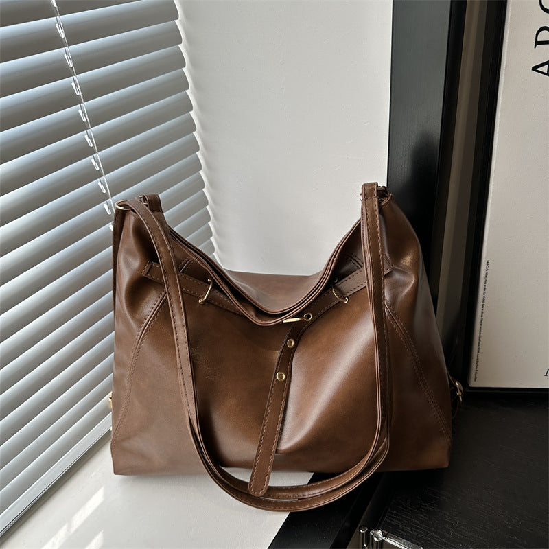 Maillard Vintage Backpack Women's Autumn and Winter 2024 New Fashionable Tote Bag Casual Large Capacity Backpack