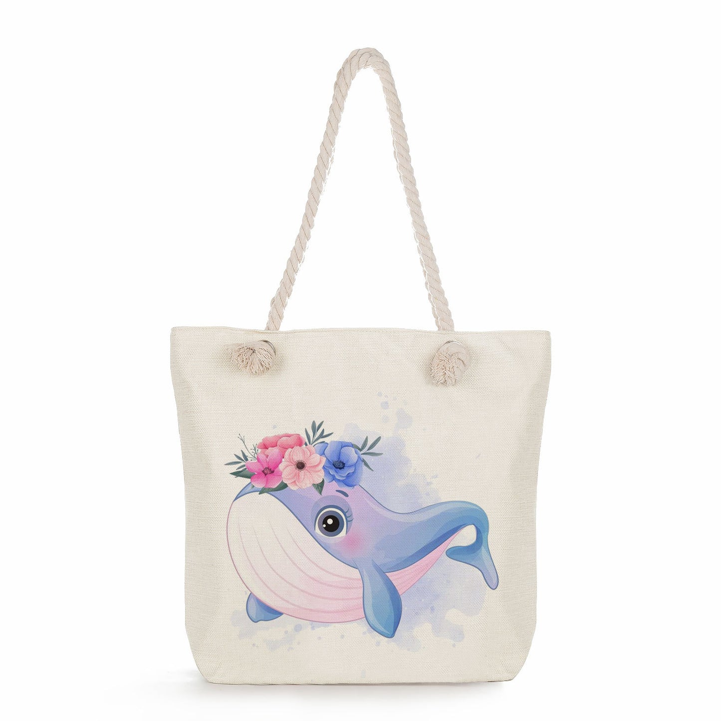 Spot wholesale cartoon cute animal shoulder bag simple large capacity handbag lazy style literary tote bag