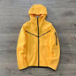 2024 Spring and Autumn Casual Sports Cotton Air Layer Hooded Zipper Cardigan Men's Jacket 490 Coat