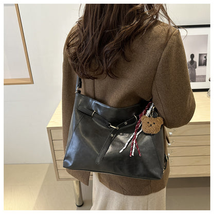 Maillard Vintage Backpack Women's Autumn and Winter 2024 New Fashionable Tote Bag Casual Large Capacity Backpack