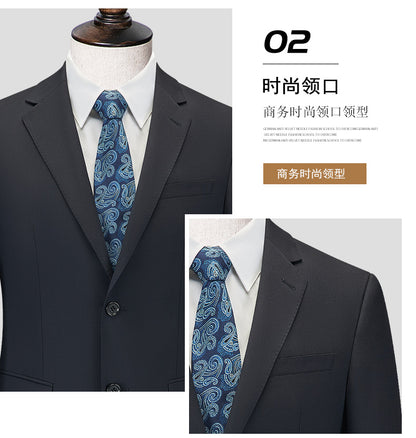 Men's Premium Suit -Business Suit, Professional Formal Wear, Ideal for Work and Weddings,50% Wool,Customizable Fit with 20 Sizes