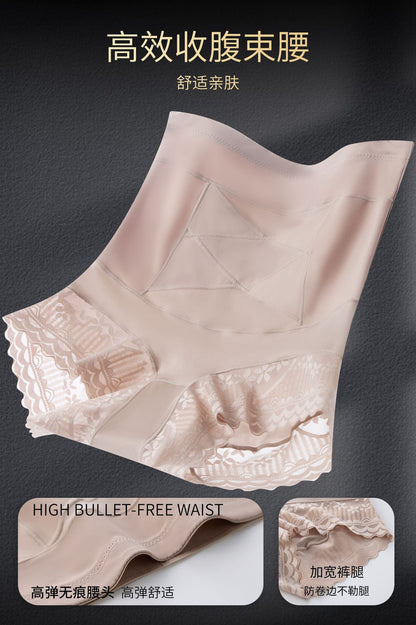 2037 # New Bandage Cross-Tie Tummy Control Hip-Lifting Shapewear Pants with Seamless Pure Cotton Crotch and Butt-Lifting Effect