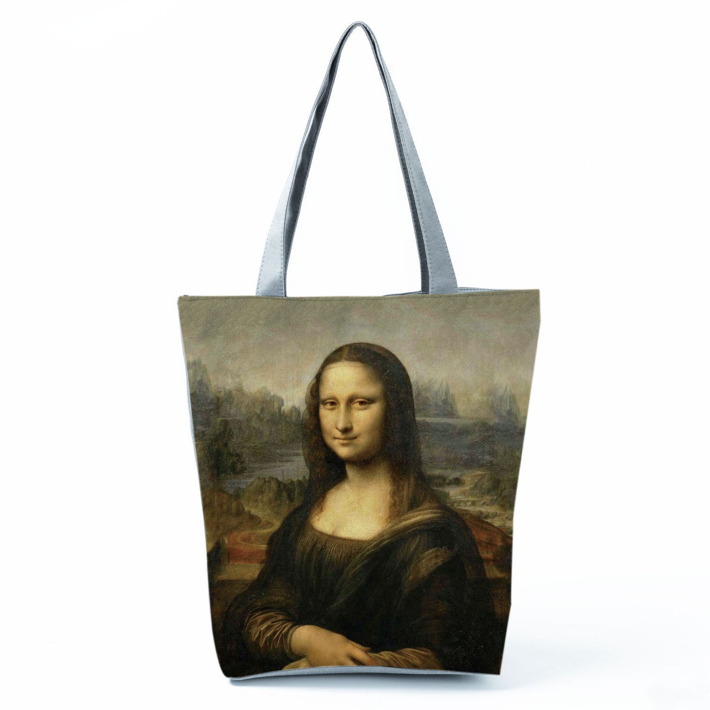 Factory Direct Sales Oil Painting Printed Shoulder Bag Large Capacity Casual Tote Bag Fashion Simple Handbag Customized with Pictures