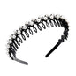 Wholesale Internet celebrity toothed non-slip headband hair band women's hairpin hair clip headdress women's all-match rhinestone hair pressing hair ring