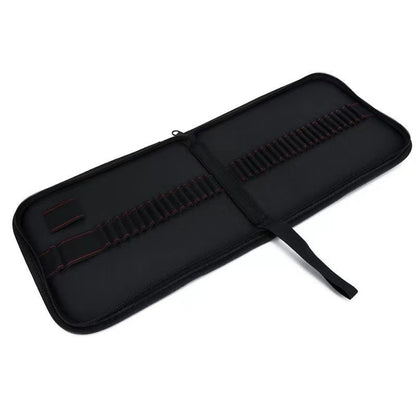 Art Sketch Pen Bag 36/48/72/120 Holes Foldable Zipper Style Pen Roll Colored Pencil Storage Bag Manufacturer Supply
