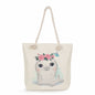 Spot wholesale cartoon cute animal shoulder bag simple large capacity handbag lazy style literary tote bag