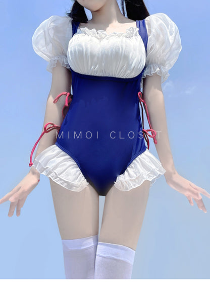 2025 New Swimsuit Women's Conservative Fairy Style Belly Covering Slimming One-Piece Hot Spring Summer Fashion Conservative Skirt Swimsuit