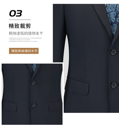 Men's Premium Suit -Business Suit, Professional Formal Wear, Ideal for Work and Weddings,50% Wool,Customizable Fit with 20 Sizes