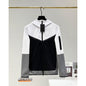 2024 Spring and Autumn Casual Sports Cotton Air Layer Hooded Zipper Cardigan Men's Jacket 490 Coat
