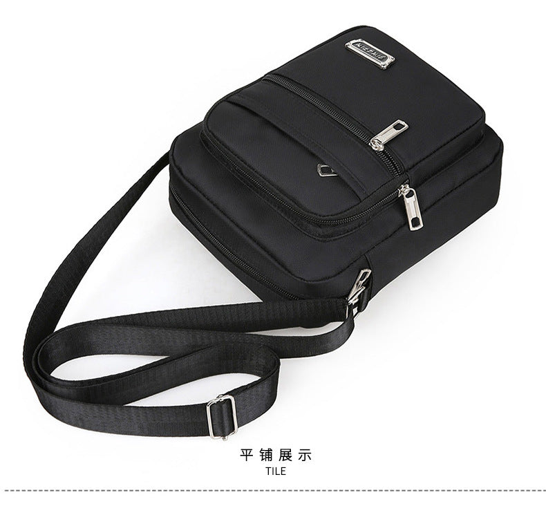 Waterproof Men Crossbody Bags Male Nylon Shoulder Bags Boy Messenger Bag Man Handbags For Travel Casual Large Satchel Grey Bags