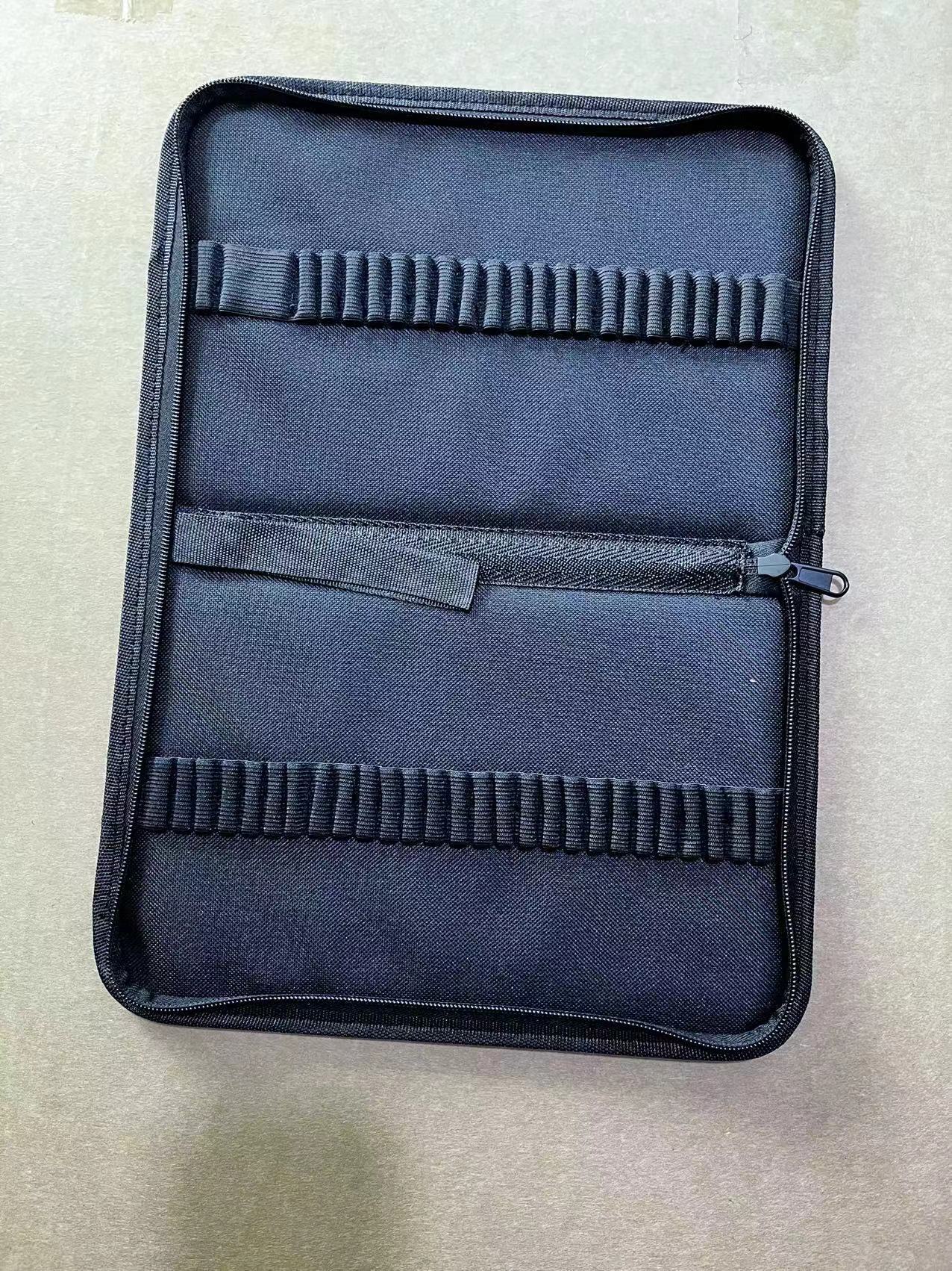 Art Sketch Pen Bag 36/48/72/120 Holes Foldable Zipper Style Pen Roll Colored Pencil Storage Bag Manufacturer Supply