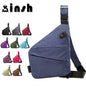 Right shoulder gun bag cross-border wholesale nylon chest bag men's lightweight simple large capacity messenger bag casual close-fitting shoulder bag