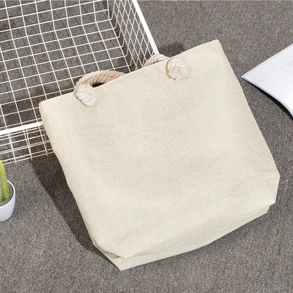 Spot wholesale cartoon cute animal shoulder bag simple large capacity handbag lazy style literary tote bag