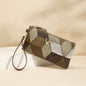 New Fashion Small Square Bag, Cross-Border High-End Retro Wallet, Versatile Zipper Bag, Women's Trendy Color-Blocking Clutch Bag