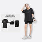 Sports suit Women's Yoga Fitness Clothes Running Gym Summer Breathable plus size chubby girl Belly Covering Slim Loose