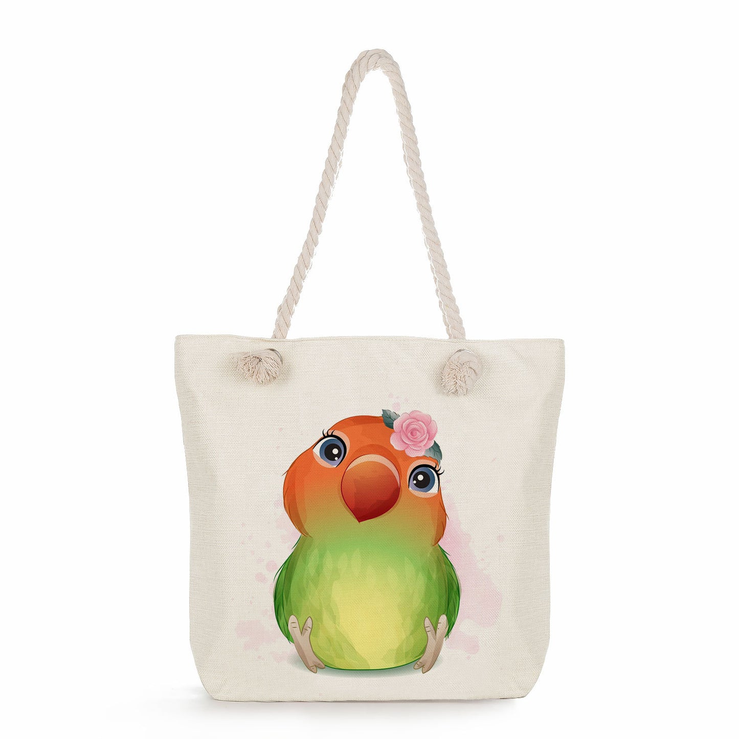 Spot wholesale cartoon cute animal shoulder bag simple large capacity handbag lazy style literary tote bag