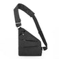 Right shoulder gun bag cross-border wholesale nylon chest bag men's lightweight simple large capacity messenger bag casual close-fitting shoulder bag