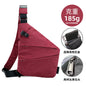 Right shoulder gun bag cross-border wholesale nylon chest bag men's lightweight simple large capacity messenger bag casual close-fitting shoulder bag