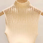 New Style Sleeveless Knit Top for Women, Summer Thin Style with a High-End Feel, Elegant Collar, Vacation Casual Top, Direct Cross-Border Supply