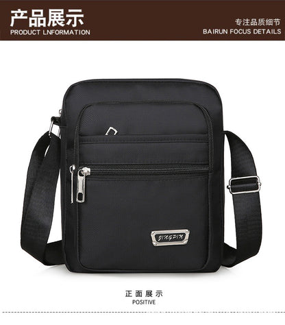 Waterproof Men Crossbody Bags Male Nylon Shoulder Bags Boy Messenger Bag Man Handbags For Travel Casual Large Satchel Grey Bags