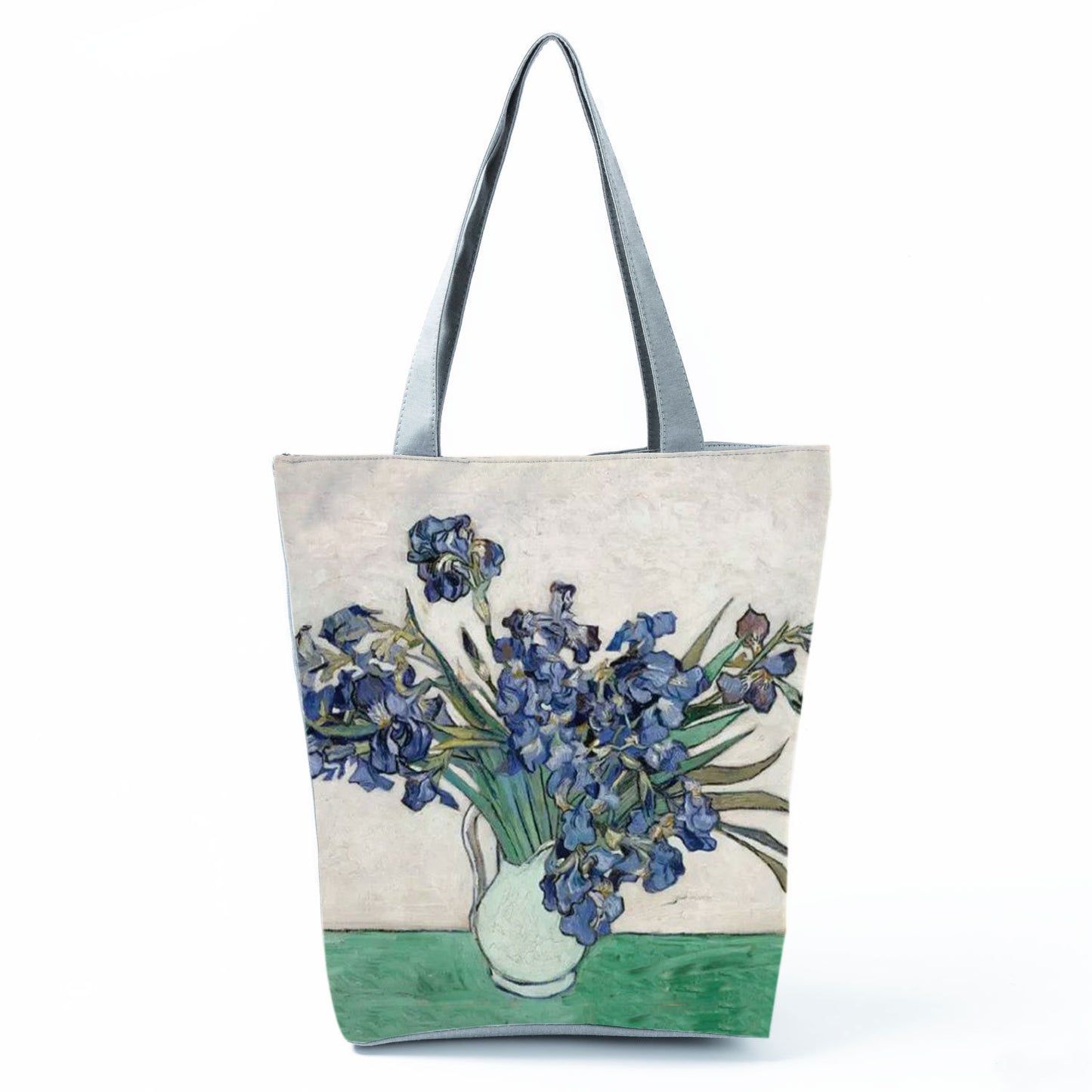 Factory Direct Sales Oil Painting Printed Shoulder Bag Large Capacity Casual Tote Bag Fashion Simple Handbag Customized with Pictures